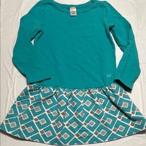 Gymboree Teal Long Sleeve dress size 6